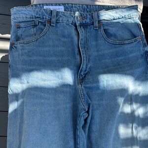 Zara Blue Jeans wide Denim Style
